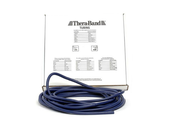 Thera-Band tubing 7,5 m in pieces (extra strong resistance - blue)