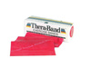 Rehabilitation tape Thera-Band 2.5m with exercises (medium resistance - red)