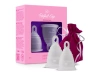 Perfect Cup menstrual cup transparent, 2 pcs, size S and M
