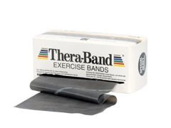 Taśma rehabilitacyjna bezlateksowa Thera-Band 22m (opór specjalnie mocny - czarna)