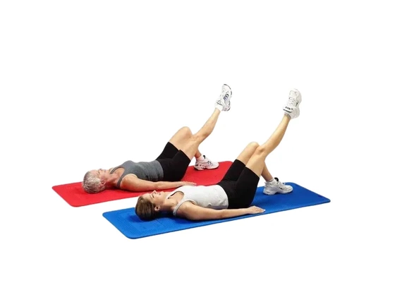 Exercise mat Thera-Band o wymiarach 1,5 x 100 x 190 cm red