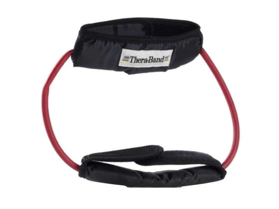 Thera-Band loop with padded cuffs (resistance medium - red)