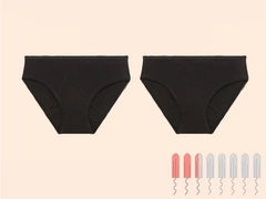 Majtki miesiączkowe Gaia - zestaw 2 par