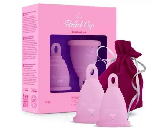 Kubeczek menstruacyjny Perfect Cup - zestaw różowy