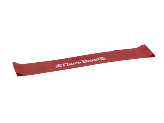 Theraband Professional Latex Resistance Band Loop, dimensions 7.6 x 45.5 cm (medium resistance - red)