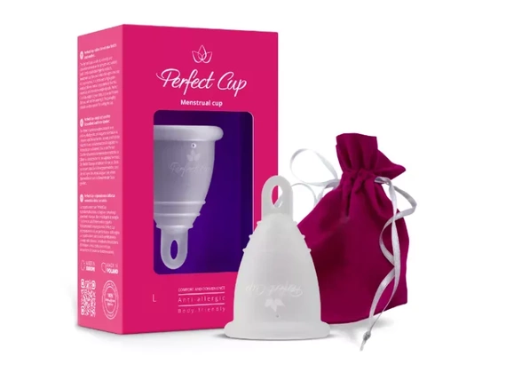 Perfect Cup transparent menstrual cup