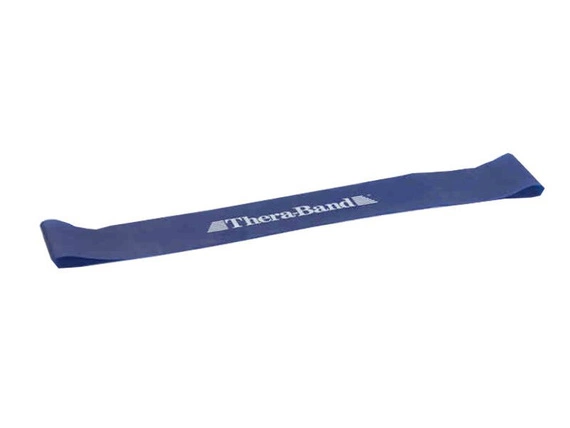 Guma do ćwiczeń Thera-Band o wymiarach 7,6 x 45,5 cm (opór extra mocny - niebieski)