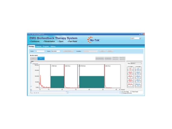  Nu-Tek software for diagnostics and trainingETS/EMG LES001