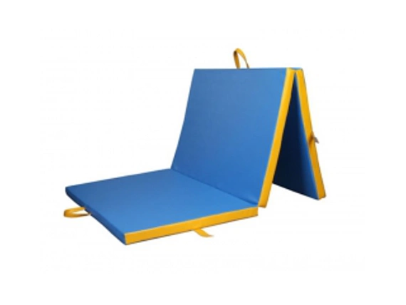 Folding three-piece rehabilitation mattress - size: 195 x 85 x 5cm