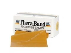 Taśma rehabilitacyjna Thera-Band 5,5m (opór maksymalnie mocny - złota)