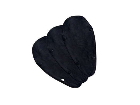 Wkładki higieniczne wielokrotnego użytku do MyPelvcBra - 3 szt. czarne