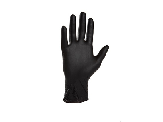 Rękawice nitrylowe Master Glove Nitrile PF Standard Black 100 szt. 